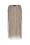 Fendi Women Black Lace Skirt