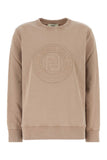 Fendi Women Cappuccino Cotton Oversize Sweatshirt