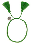 Prada Women Two-Tone Suede And Fabric Bracelet