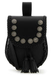 Prada Women Black Leather Crossbody Bag