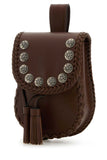 Prada Women Brown Leather Crossbody Bag