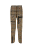 Burberry Men Embroidered Viscose Blend Cargo Pant
