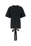 Balenciaga Women Graphite Cotton T-Shirt