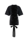Balenciaga Women Graphite Cotton T-Shirt