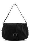 Alexander Mcqueen Men Black Leather Maxi Satchel Shoulder Bag