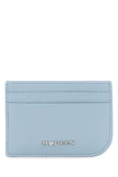 Alexander Mcqueen Men Light Blue Leather Card Holder