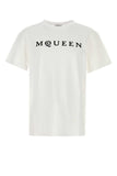 Alexander Mcqueen Men White Cotton T-Shirt