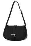 Alexander Mcqueen Women Black Leather Large Satchel Crossbody Bag