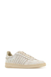 Dsquared Men White Leather Boxer Sneakers