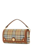 Burberry Women Printed Canvas And Leather Note Handbag