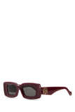 Loewe Unisex Burgundy Acetate Sunglasses