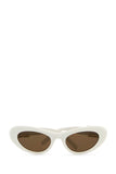 Loewe Unisex White Acetate Sunglasses