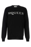 Alexander Mcqueen Men Black Wool Sweater
