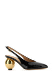 Salvatore Ferragamo Women Black Leather Tessie 70 Pumps