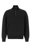 Salvatore Ferragamo Men Slate Cashmere Blend Sweater