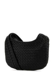Bottega Veneta Men Black Leather Small Veneto Crossbody Bag