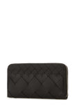 Bottega Veneta Men Dark Brown Leather Intrecciato Wallet