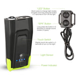 20000LM Bike Front Light with 120dB Loud Horn