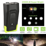 20000LM Bike Front Light with 120dB Loud Horn
