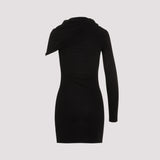 Saint Laurent Viscose Mini Dress Women