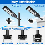 4 Pack Solar Parking lot lights (bracket included)