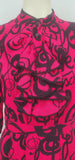 LOVE MOSCHINO Jabot Music Notes Printed Dress, Size 6