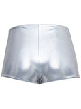 Saint Laurent Women Laminated Jersey Mini Shorts