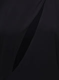 Versace Women Black Fitted Minidress With Cut-Out Detail In Viscose Woman