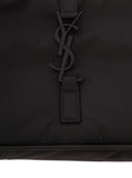 Saint Laurent Men 'Le 5 À 7' Black Shoulder Bag With Cassandre Fastening In Recycled Nylon Man