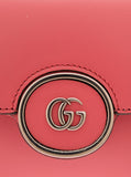 Gucci Women 'Petite Gg' Mini Pink Shoulder Bag With Double G Detail In Leather Woman