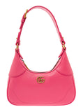 Gucci Women Small Pink Aphrodite Shoulder Bag In Leather Woman