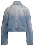 Palm Angels Women Paris Lw Cropped Denim Jacket
