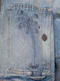 Palm Angels Women Paris Lw Cropped Denim Jacket
