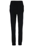 Saint Laurent Women Black High-Waisted Leggings With Pockets In Cashmere Woman