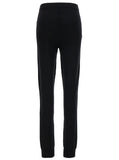 Saint Laurent Women Black High-Waisted Leggings With Pockets In Cashmere Woman
