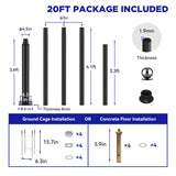 1500W solar street light with 20ft /16ft pole