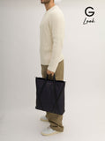 Alexander Mcqueen Men 'The Harness' Black Tote Bag With Logo Detail In Nylon Man
