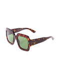 Gucci Women Gucci Woman's Tortoise Brown Acetate Square Sunglasses