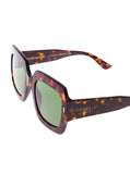 Gucci Women Gucci Woman's Tortoise Brown Acetate Square Sunglasses