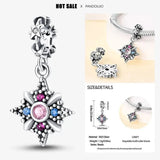 2024 Original New in Romantic Retro Classic Series Lotus Charm Beads Fits Pandach Bracelet Women 925 Silver Pendant Bead Jewelry