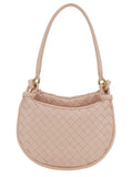 Bottega Veneta Women 'Small Gemelli' Pink Shoulder Bag With Intrecciato Motif In Leather Woman