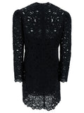 Isabel Marant Women 'Daphne' Mini Black Dress With Flower Embroidery In Guipure Woman