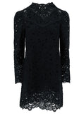 Isabel Marant Women 'Daphne' Mini Black Dress With Flower Embroidery In Guipure Woman
