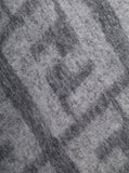 Fendi Men Grey Sweater With Jacquard Ff Motif In Wool Man