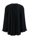 Lanvin Women Long Sleeve Pleated Blouse Open Neck