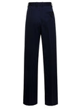 Bottega Veneta Women Blue Tailored Pants In Wool Woman