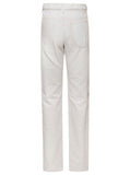 Maison Margiela Women White 5-Pocket Style Straight Jeans With Contrasting Stitching In Cotton Denim Woman