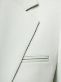 Lanvin Women Light Green Mono-Breasted Blazer With Pockets In Wool Woman