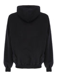 Balenciaga Women 'Beverly Hills' Oversized Black Hoodie With Logo Print In Cotton Woman