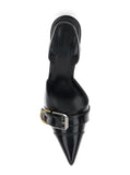 Givenchy Women 'Voyou' Black Slingback Pumps With A Buckle In Patent Leather Woman